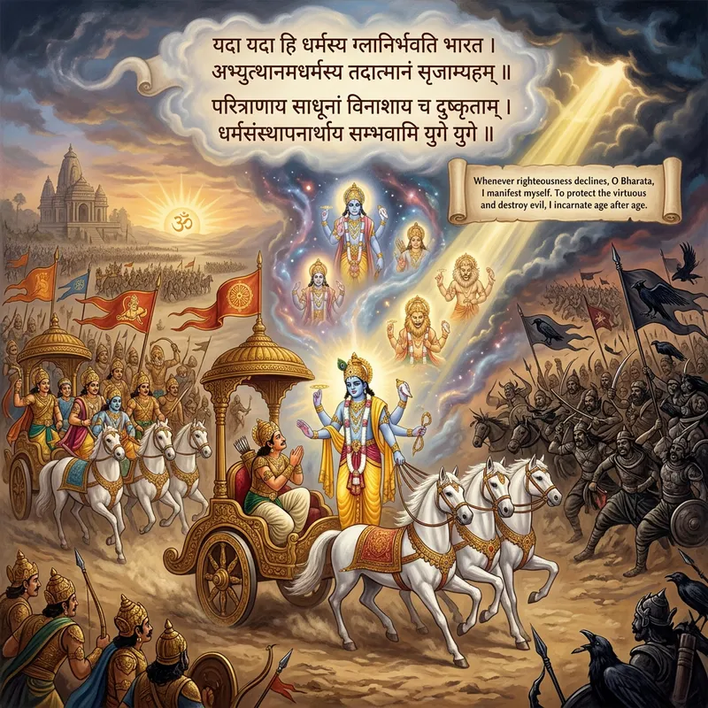 Bhagavad Gita: Cosmic Duty & Rebirth in Ancient Indian Verse