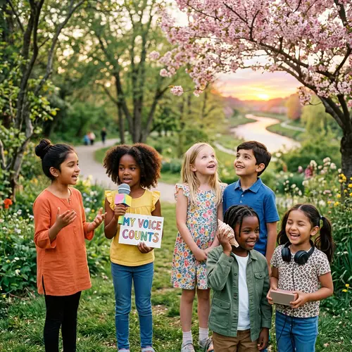 Diverse Children Engaging in Rights-Respecting Activities