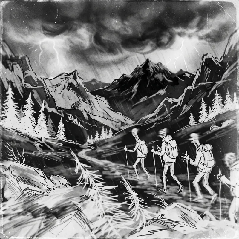 Reversed Mountain Range Sketch | Low-Resolution Art Reversed Mountain Range Sketch | Low-Resolution Art