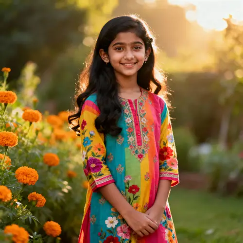 13-Year-Old Indian Girl Portrait