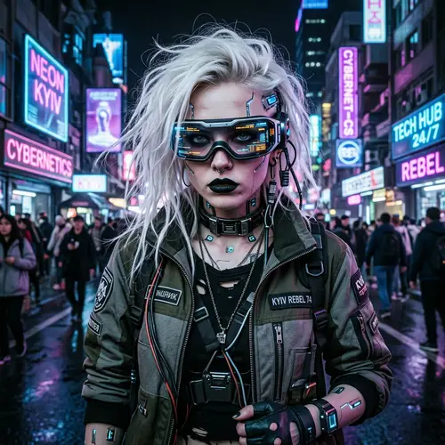 Edgy Eastern European Cyberpunk Style
