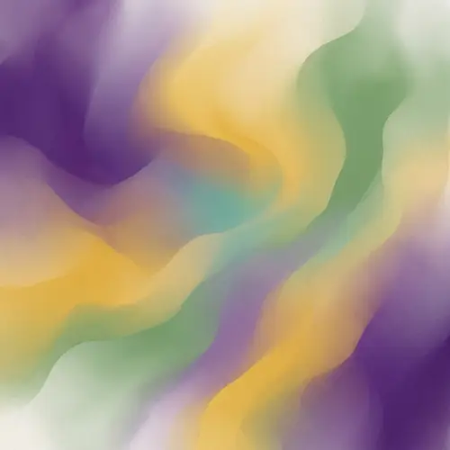 Gender and Development | Abstract Purple, Yellow, and Green Background