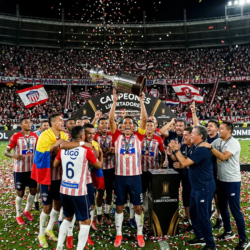 Junior de Barranquilla Libertadores Cup Champions Celebration Junior de Barranquilla Libertadores Cup Champions Celebration