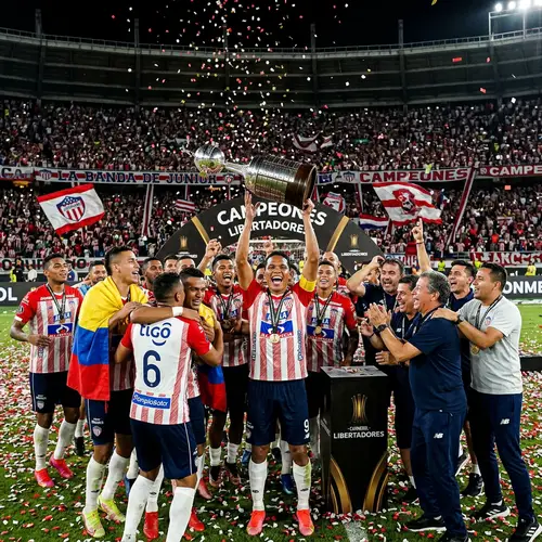 Junior de Barranquilla Champions of Libertadores Cup Celebration