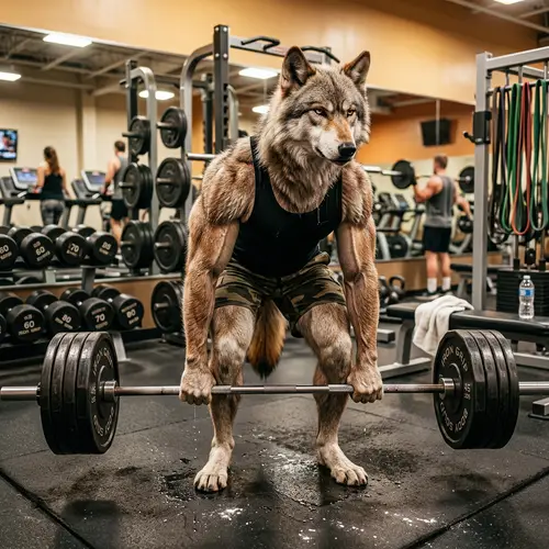 Wolf in the Gym: A Muscular Fitness Icon