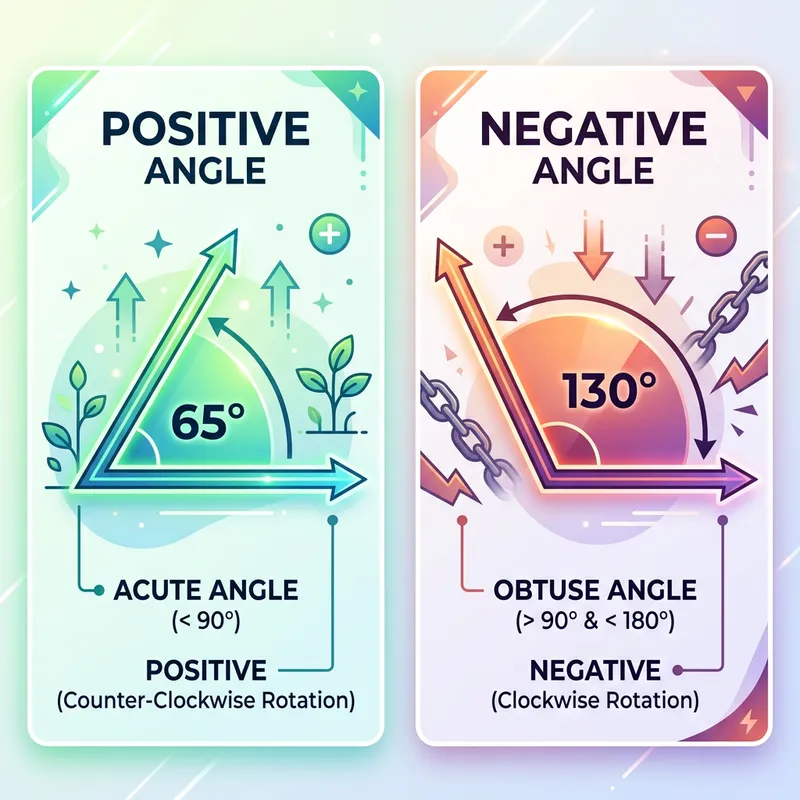 Angle Measurements: Positive Acute vs Negative Obtuse Angle Measurements: Positive Acute vs Negative Obtuse