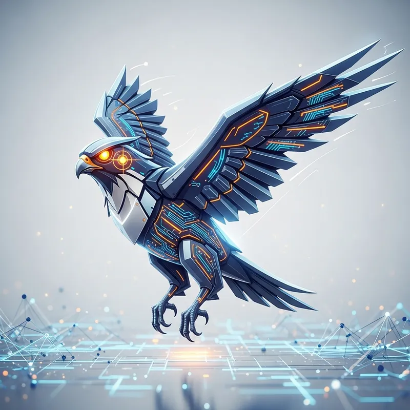 Falcon Mascot for Digital Marketing Company