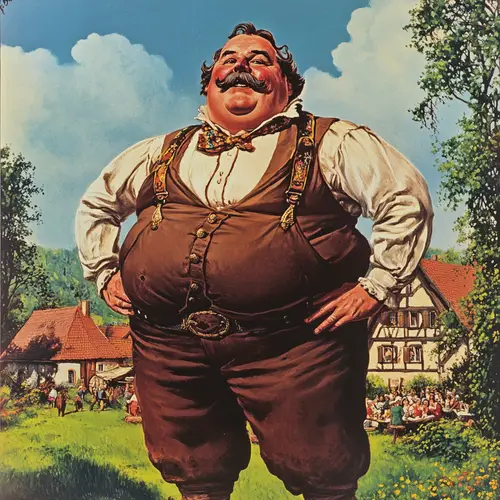 Vintage 80s Volksmusik Cover Art: Bavarian Vibes