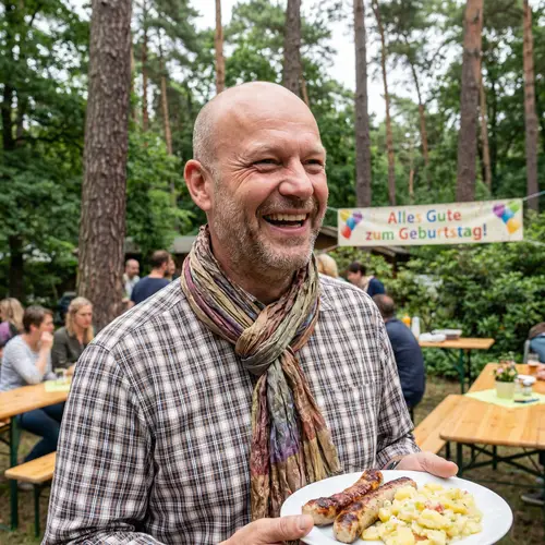 Caucasian German Man in 40s | Happy Birthday Celebration in Berlin Grunewald