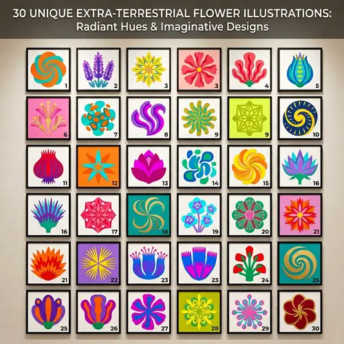 Unique Floral Illustrations Exhibition | Radiant & Imaginative Designs