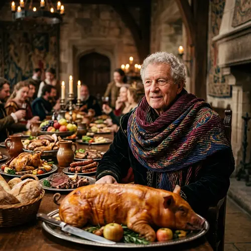 Sven Meier, King of Crinkle Scarf Kingdom | Opulent Feast Portrait