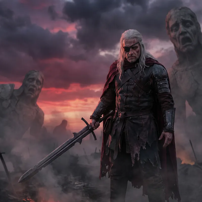 Dark Fantasy Berserk: Epic Warrior at Dusk Dark Fantasy Berserk: Epic Warrior at Dusk