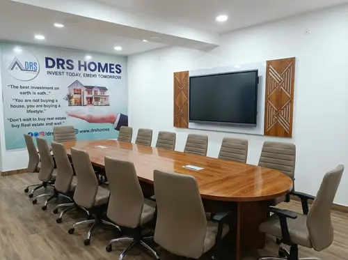 Modern Conference Room Design with Digital Board