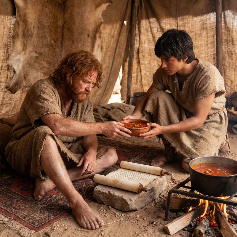 Esau Sells His Birthright to Jacob