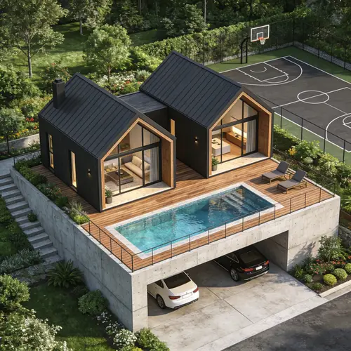 1 Meter High Pool Area: Perfect for Relaxation