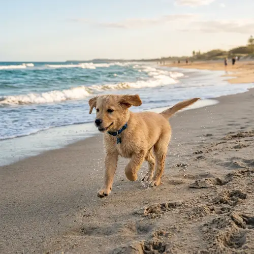 Adorable Puppy on the Sand | Pet Photography