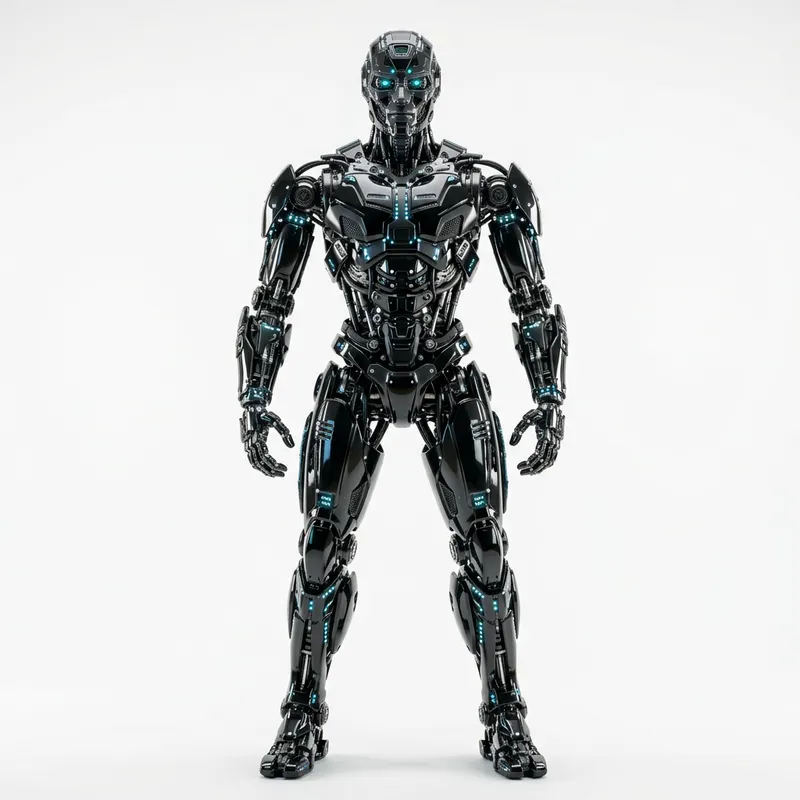 Futuristic Robotic Entity: High Precision Craftsmanship Futuristic Robotic Entity: High Precision Craftsmanship