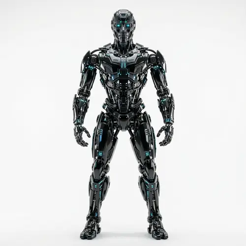 Futuristic Robotic Entity: High Precision Craftsmanship