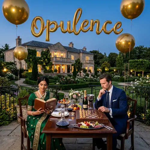 Beautiful & Lavish Lifestyle - Exquisite Mansion, Elegance, & Gourmet Delights