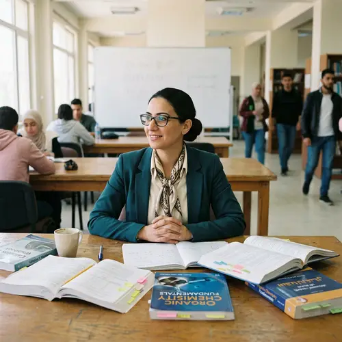 Professional Middle-Eastern Woman Tutor Awaits Students | Education