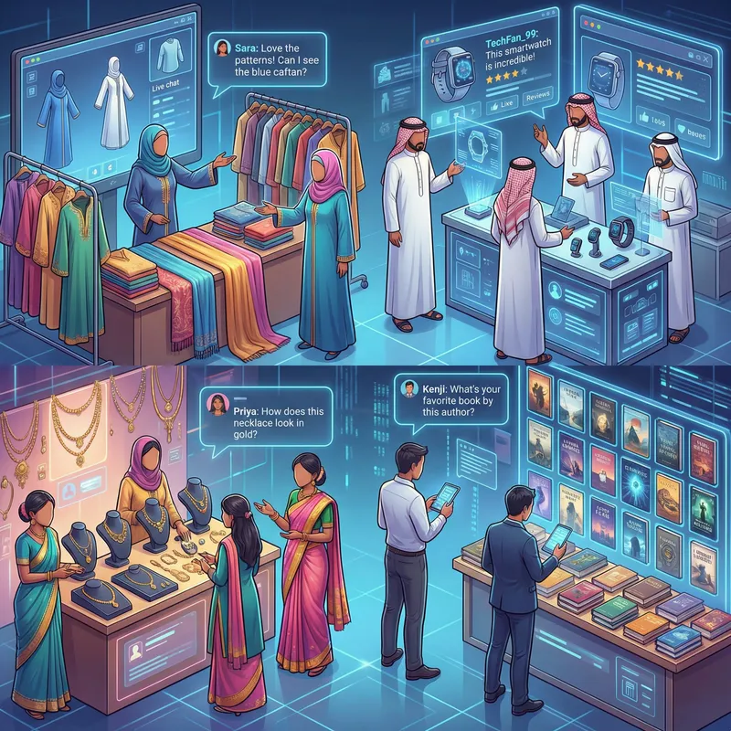 Global E-Commerce Marketplace: Diverse Vendors Online