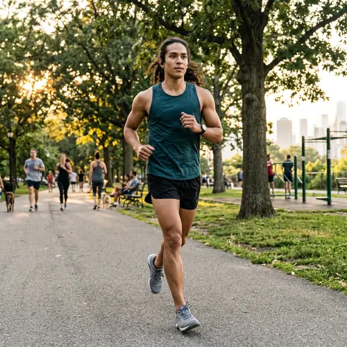 Fit Person with Dark Hair | Health & Fitness Photo