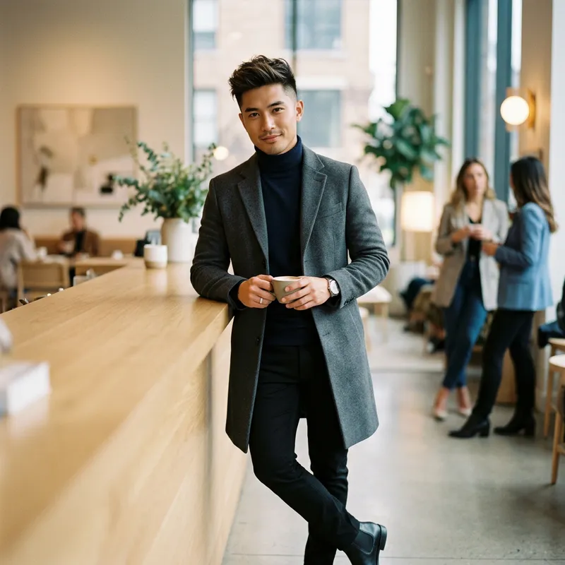 Gong Jun: Urbane Chic Asian Actor Portrait