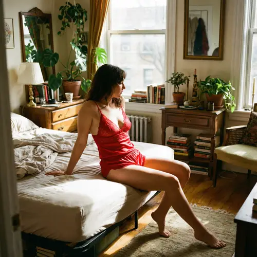 Red Lingerie Fashion: Captivating Bedroom Style