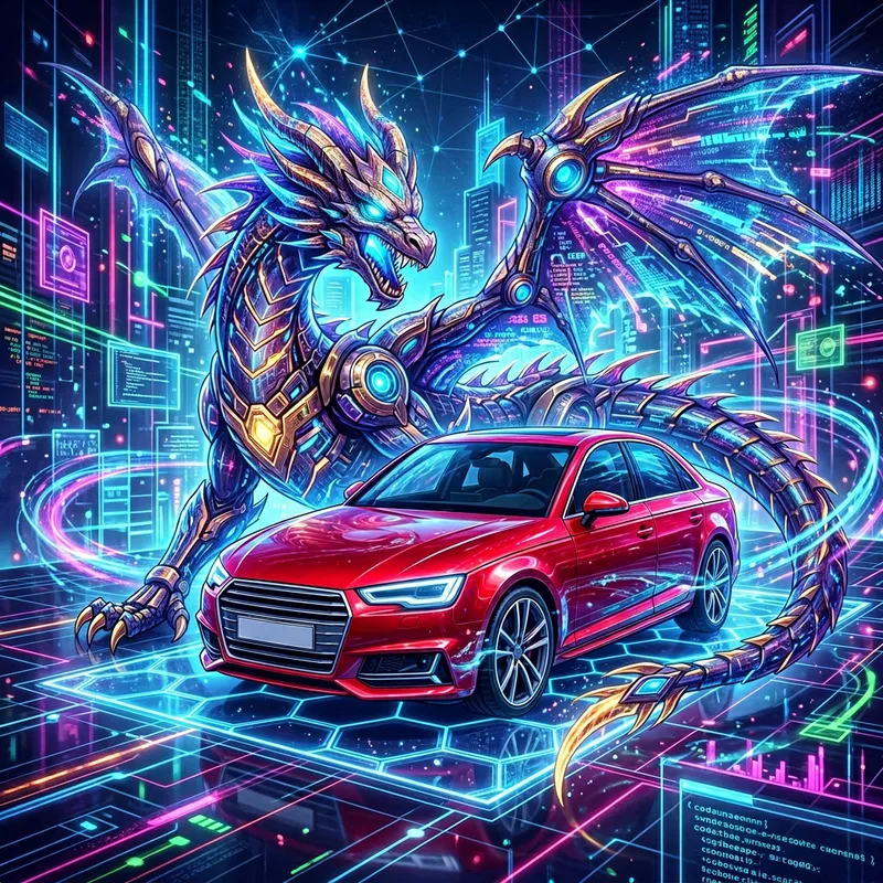 Yu-Gi-Oh Dragon in Cyberspace Protecting BMW 320i
