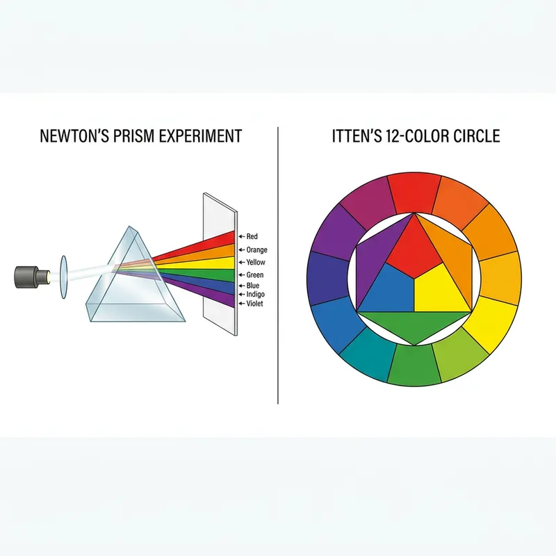 Newton's Prism Experiment & Itten's Color Circle Newton's Prism Experiment & Itten's Color Circle
