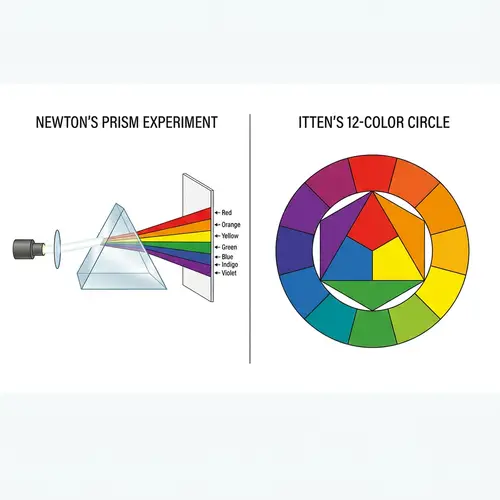 Newton's Prism and Itten's Color Circle Display