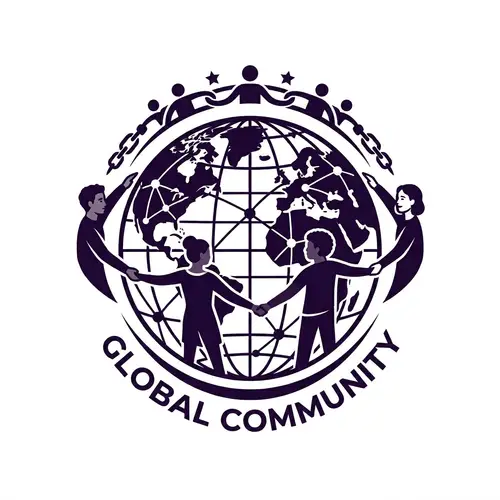 Purple Global Community Icon - PNG Download