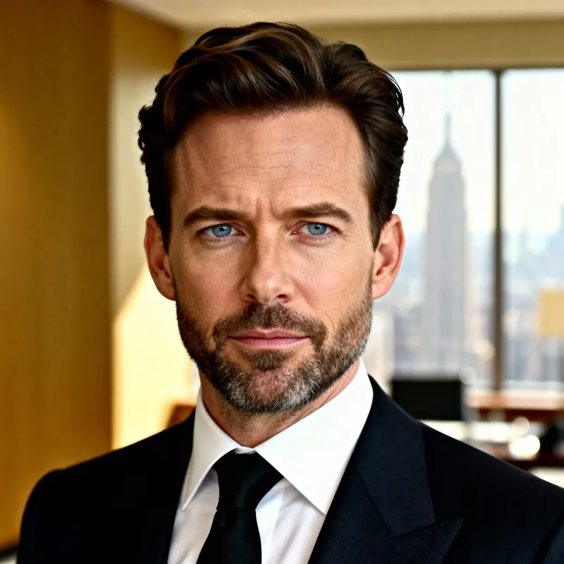 Charismatic Man Portrait in New York Office