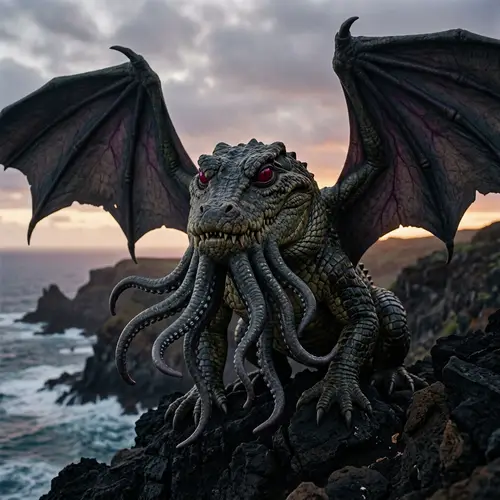 Ma'oli: Giant Wings and Red-Eyed Features