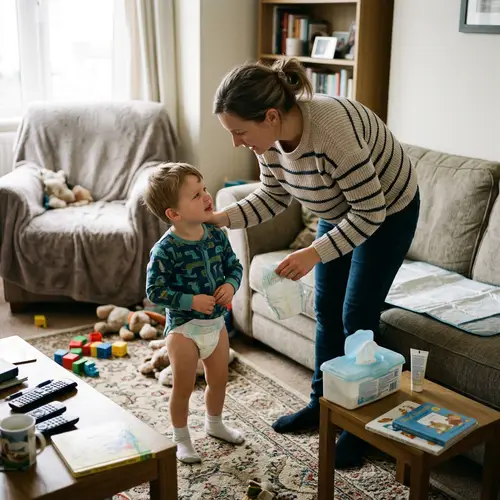 Sister Changing Baby Brother's Diaper | Family Moments