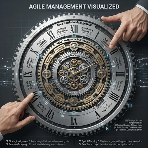 Agile Project, Programme & Portfolio Management Infographic