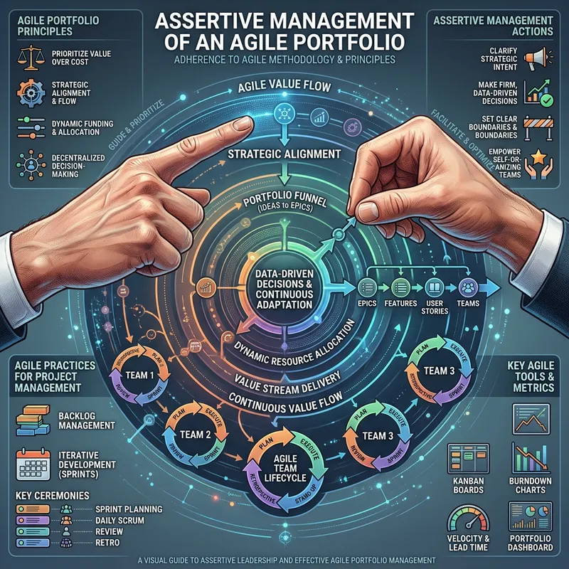 Assertive Portfolio Management: Agile Methodology Infographic