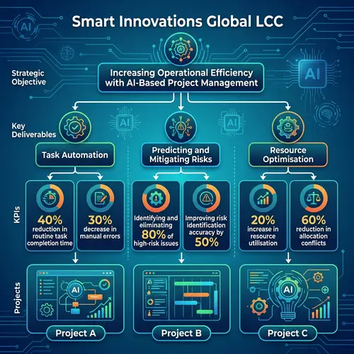 AI Project, Programme, Portfolio Management Infographic - Smart Innovations Global LCC