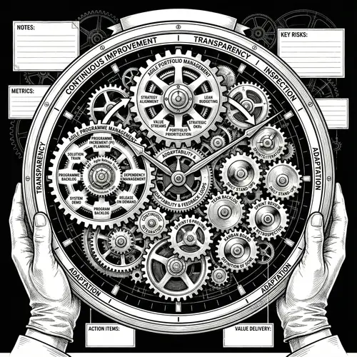Agile Project, Programme & Portfolio Management Framework Infographic