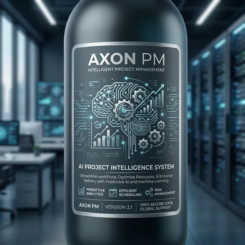 Innovative AI Label Design for Project Management Company Innovative AI Label Design for Project Management Company