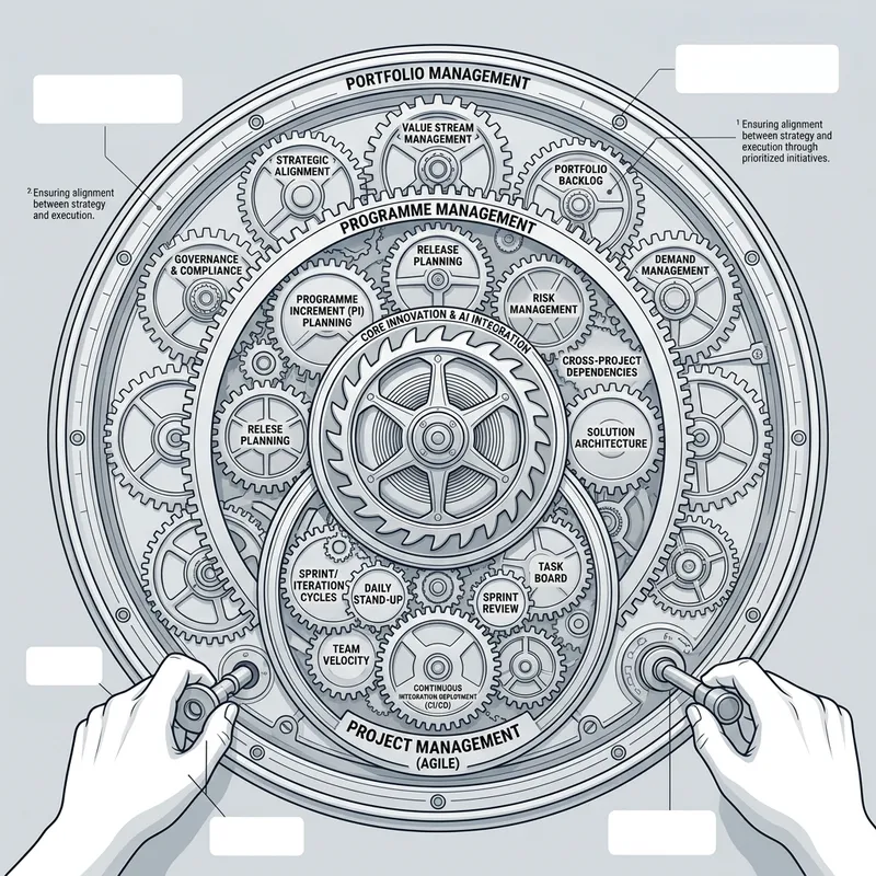 Innovative Clock Diagram: Agile Project, Programme & Portfolio Management