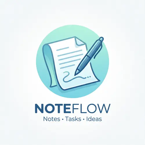 Innovative Note-Taking App Logo Design