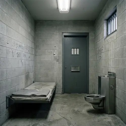 Solitary Confinement Cell: Isolation and Despair