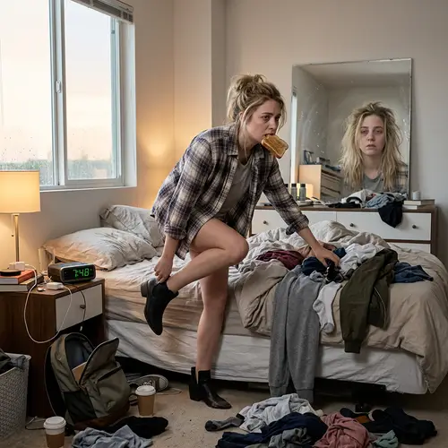 Morning Rush: Getting Ready in a Hurry | Chaos in the Room