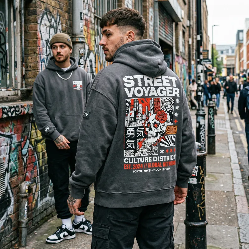 Trendy Urban Hoodie Design for Streetwear Fashion
