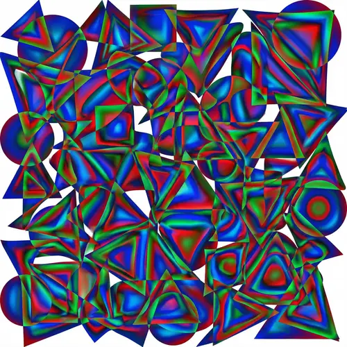 Creative Geometric Shapes Pattern Design