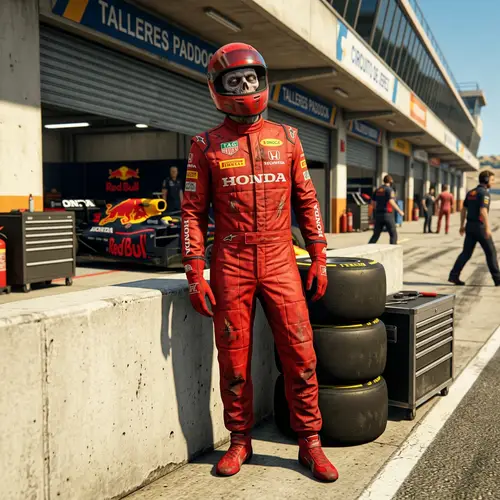 Zombie Formula 1 Driver in Red Suit - GTA5 Style