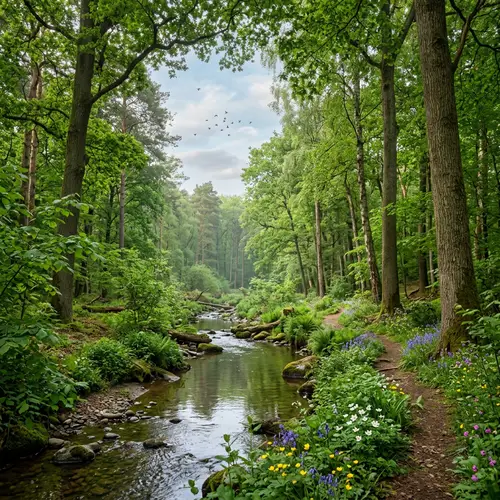 Serene Forest Paradise: Nature's Calm Retreat