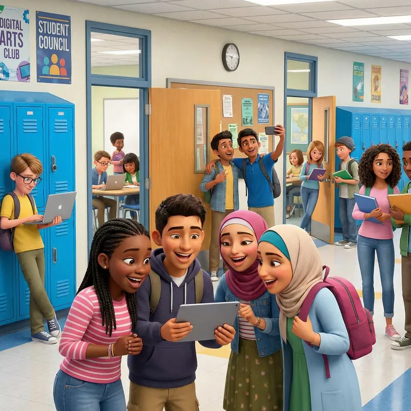 Social Media in Today's Diverse High Schools