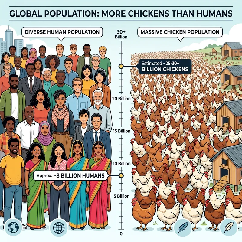 More Chickens Than Humans: Visual Representation